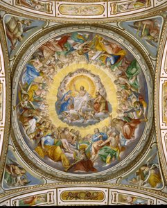 Interior de la cúpula de la Capilla Salviati, San Gregorio Magno al Celio, c.1600-03 de Giovanni Battista Ricci
